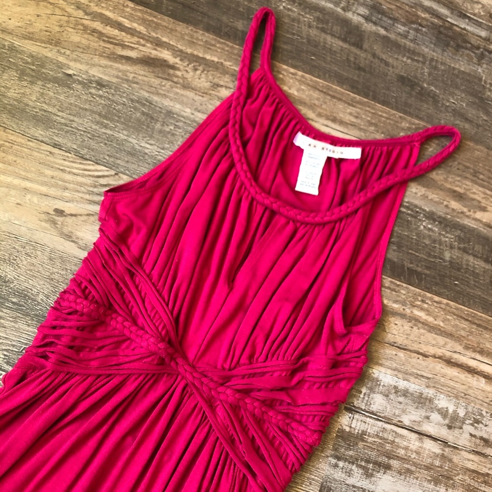 Unique vibrant pink dress